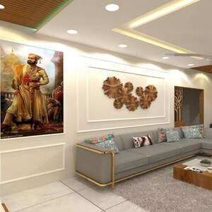 Living Room in 3 BHK Builder Floor at Paschim Vihar – for Sale