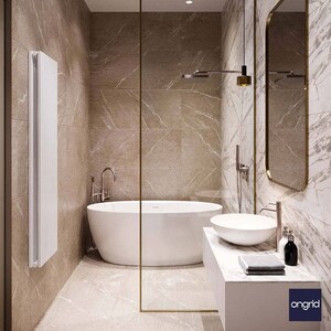 Bathroom in 3 BHK Builder Floor at Paschim Vihar – for Sale