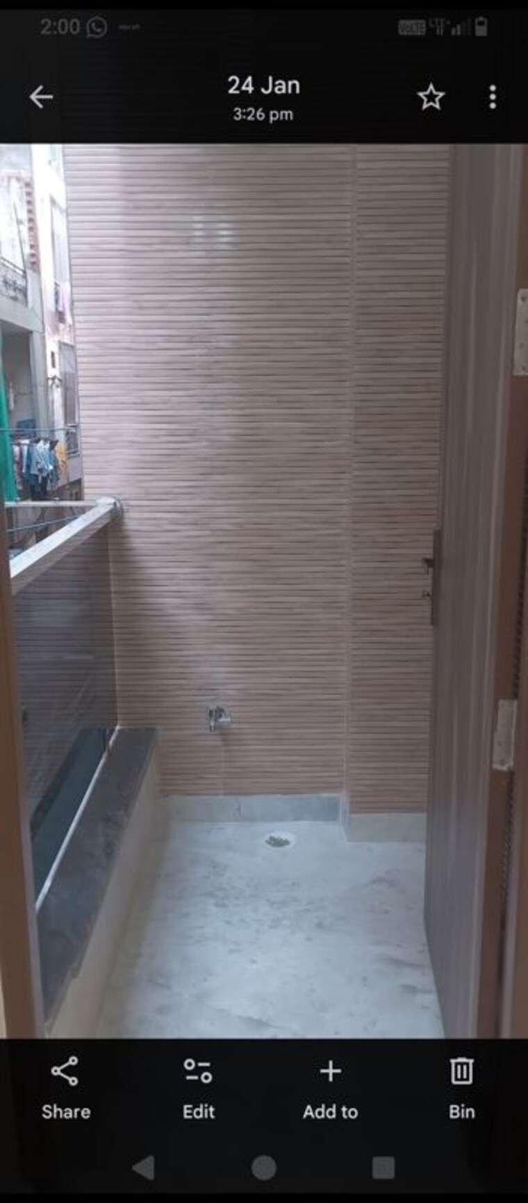 Balcony, shastri nagar 2 Bedroom 450 Sq.Ft. Builder Floor In Shastri Nagar Delhi 10152483