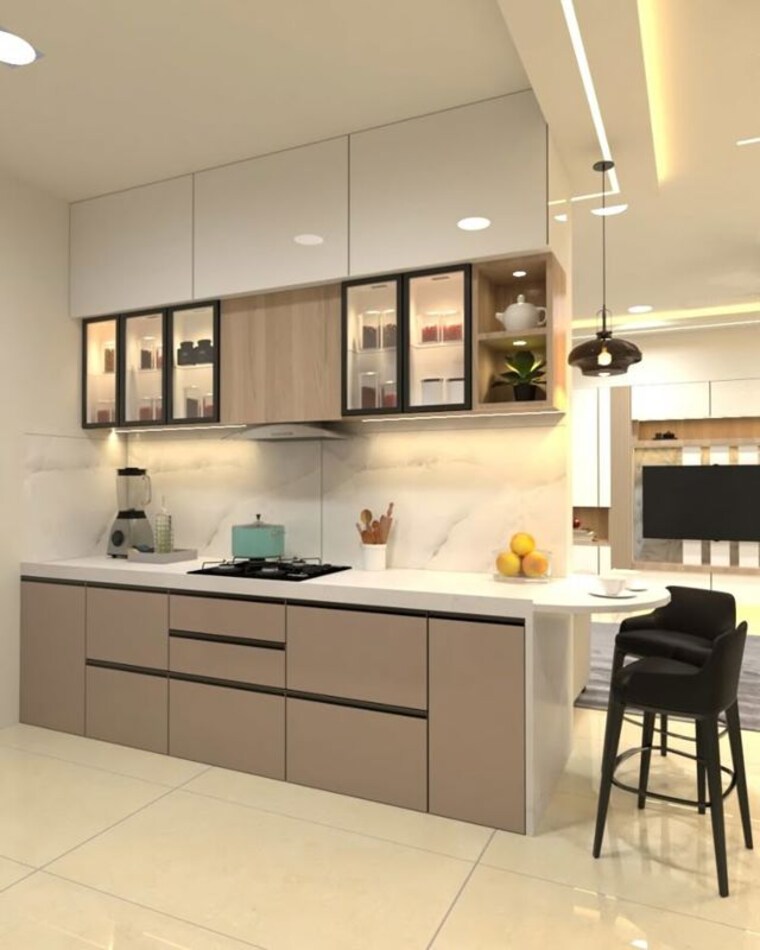 Kitchen, paschim vihar 3 Bedroom 1200 Sq.Ft. Apartment In Paschim Vihar Delhi 10152587