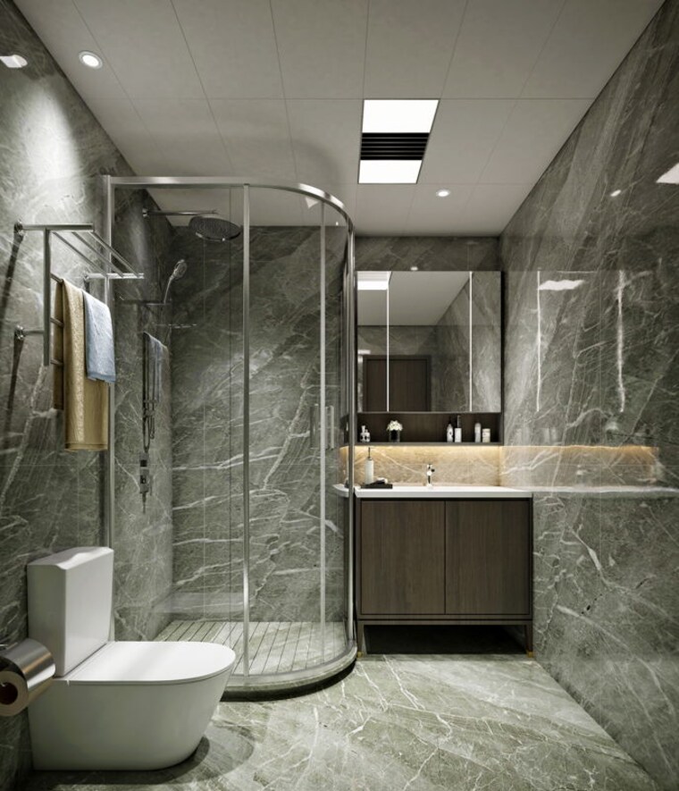 Bathroom, paschim vihar 3 Bedroom 1250 Sq.Ft. Apartment In Paschim Vihar Delhi 10152698