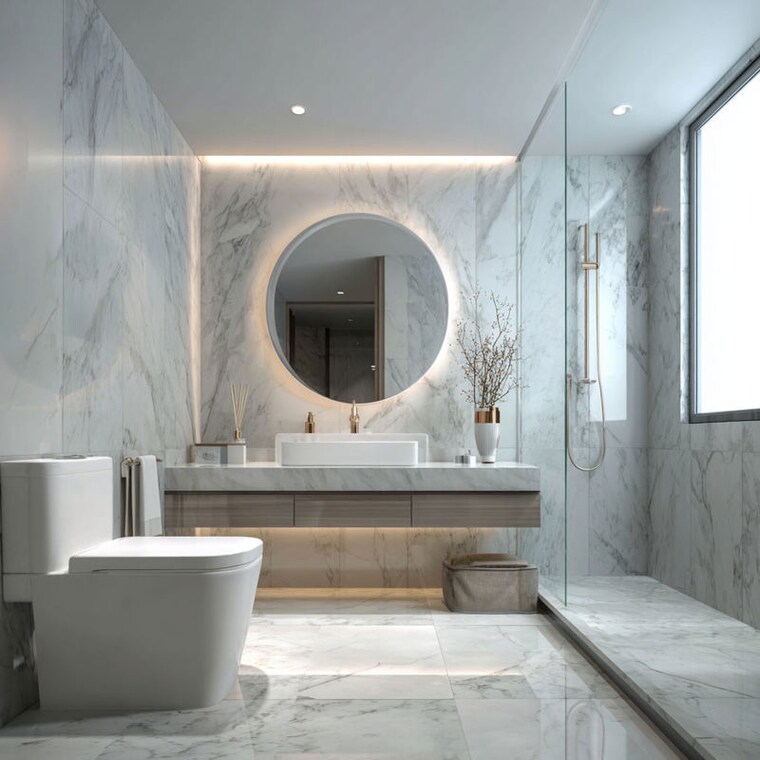 Attached Bathroom, paschim vihar 3 Bedroom 1250 Sq.Ft. Apartment In Paschim Vihar Delhi 10152698