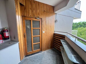 Balcony in 3 BHK Apartment at Ram Shanti Apartment, Sector 52 – for Rent