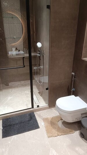 Bathroom in 3 BHK Builder Floor at Anand Lok – for Rent