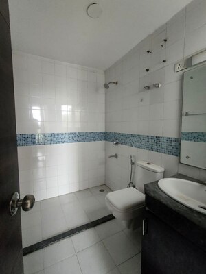 Bathroom in 3 BHK Apartment at Unitech Uniworld Gardens 2, Sector 47 – for Rent