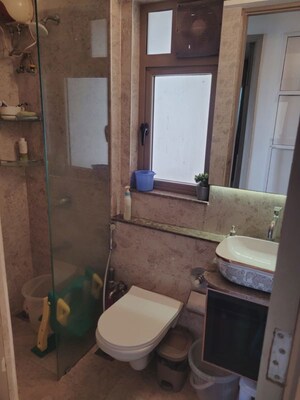 Bathroom in 2 BHK Apartment at Sheth Vasant Oasis, Andheri East – for Rent