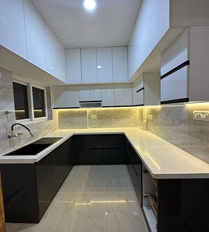Kitchen in 4 BHK Builder Floor at Paschim Vihar – for Sale