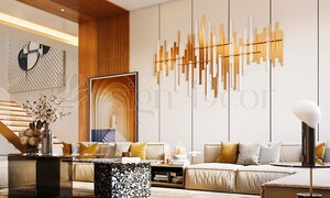 Living Room in 4 BHK Builder Floor at Paschim Vihar – for Sale