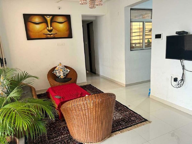 Living Room, ssd-sai-crystal 2 Bedroom 950 Sq.Ft. Apartment In Rahatani Pune 10153490