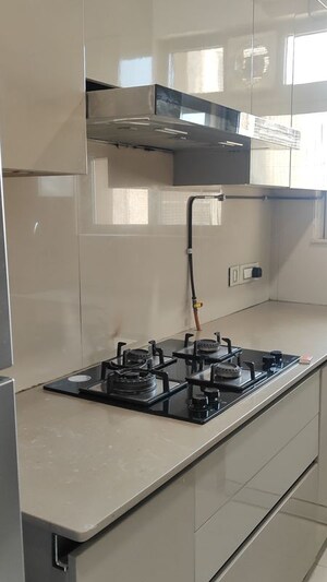 Kitchen in 3 BHK Apartment at One Hiranandani Park, Ghodbunder Road – for Rent