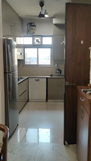 Kitchen in 3 BHK Apartment at One Hiranandani Park, Ghodbunder Road – for Rent