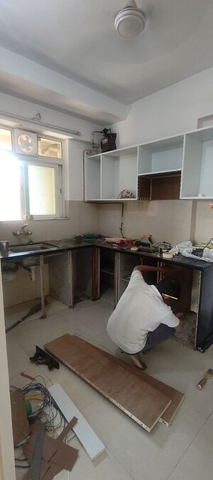 Kitchen in 3 BHK Apartment at Hiranandani Meadows, Manpada – for Rent