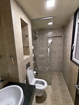 Bathroom in 3 BHK Apartment at Lodha Belmondo, Gahunje – for Rent