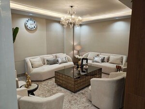 Living Room in 4 BHK Builder Floor at Adani Samsara Vilasa, Sector 63 – for Sale