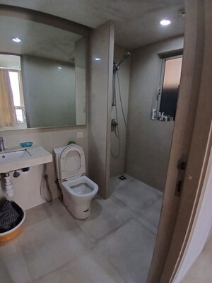 Bathroom in 2 BHK Apartment at Hiranandani Estate – for Rent