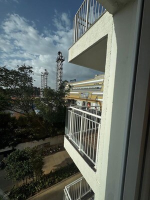 Balcony in 5 BHK Apartment at LnT Raintree Boulevard, Hebbal – for Sale