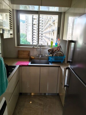 Kitchen in 1 BHK Apartment at Hiranandani Zen Maple, Powai – for Rent