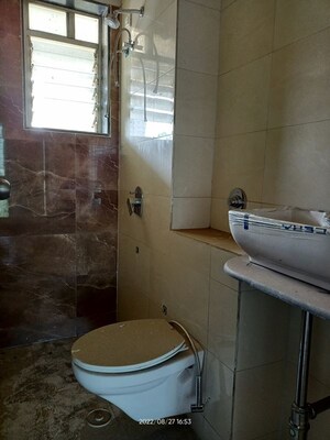 Bathroom in 1 BHK Apartment at Sharda Edifice Celestial, Bhandup West – for Sale