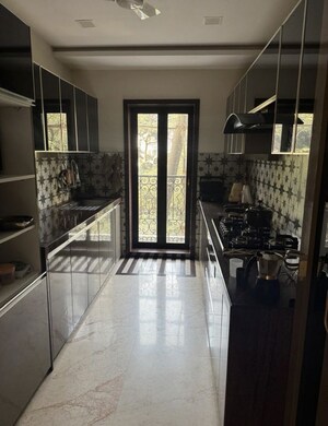 Kitchen in 3 BHK Apartment at Bandra West – for Rent