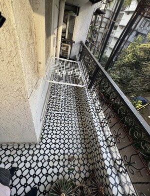 Balcony in 3 BHK Apartment at Bandra West – for Rent