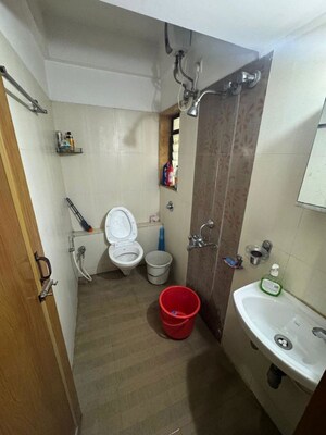 Bathroom in 1 BHK Apartment at Puraniks One Hometown, Ghodbunder Road – for Rent
