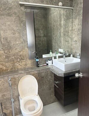 Bathroom in 4 BHK Apartment at L&T Emerald Isle, Powai – for Rent