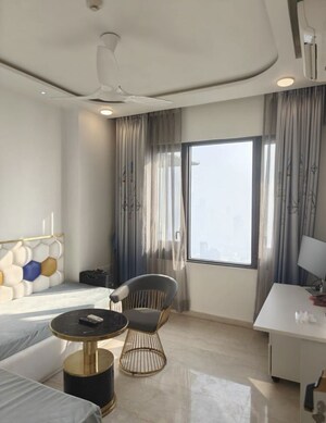 Living Room in 2 BHK Apartment at Lodha The Park Side, Worli – for Rent