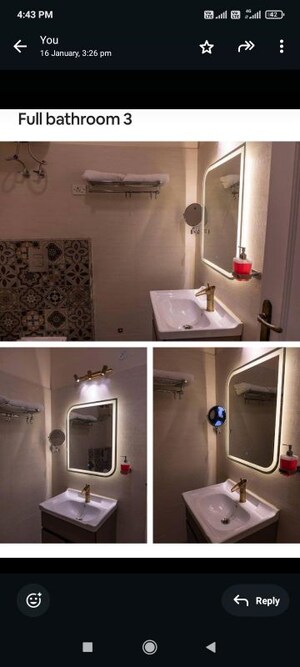 Master Bedroom in 3 BHK Builder Floor at DLF Atria, Dlf Phase ii – for Rent