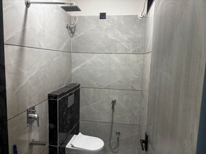 Bathroom in 1 BHK Apartment at Aarone Countywalk Indore, Jhalaria – for Rent
