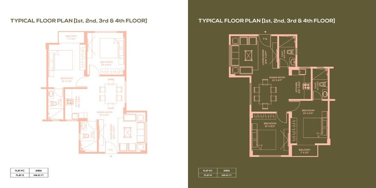 Floor Plan, salugara 2 Bedroom 935 Sq.Ft. Apartment In Salugara Siliguri 10155950