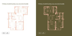 Floor Plan in 2 BHK Apartment at Salugara – for Sale