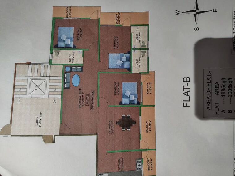 Master Plan, hinoo 3 Bedroom 2005 Sq.Ft. Apartment In Hinoo Ranchi 10156242