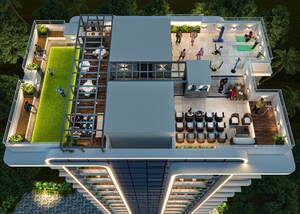 Staircase in Studio Apartment at Harsh Trinity Oasis, Bapane – for Sale