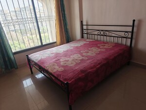Bedroom in 2 BHK Apartment at Goel Ganga Constella, Kharadi – for Rent