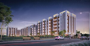 2 BHK Apartment – Exterior View View at Salugara - for Sale