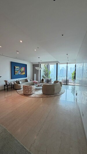 Living Room in 4 BHK Apartment at Petit Hall, Malabar Hill – for Sale