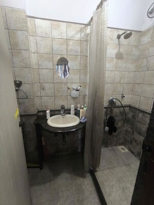 Bathroom in 2 BHK Apartment at Vikash Complex CHS, Uthalsar – for Rent