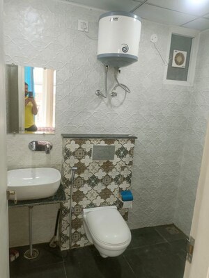 Bathroom in 3 BHK Apartment at Maxxus Elanza, International Airport Road – for Rent