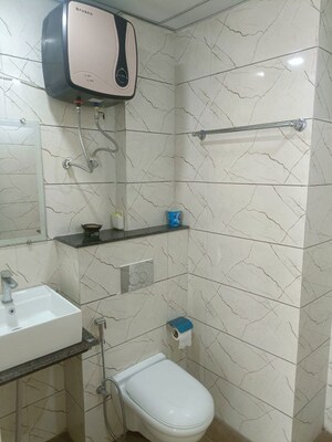 Bathroom in 3 BHK Apartment at Maxxus Elanza, International Airport Road – for Rent