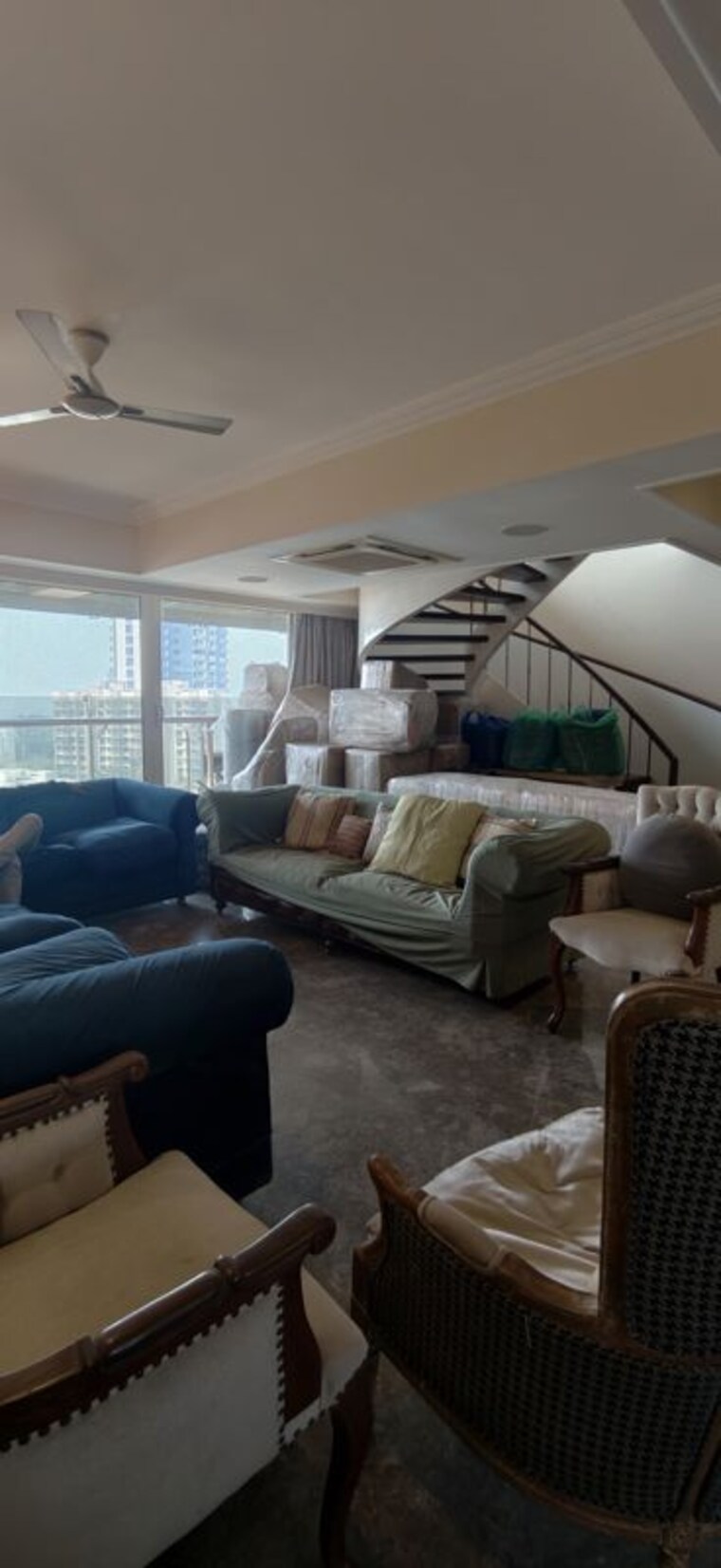 Living Room, rna-mirage 4 Bedroom 3600 Sq.Ft. Apartment In Worli Mumbai 10157051