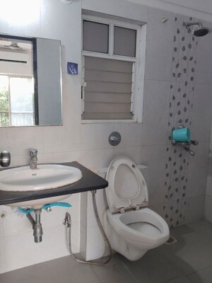 Bathroom in 3 BHK Apartment at Aundh – for Rent