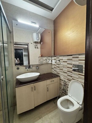 Bathroom in 4 BHK Builder Floor at East Of Kailash – for Rent