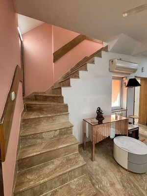 Staircase in 4 BHK Builder Floor at East Of Kailash – for Rent