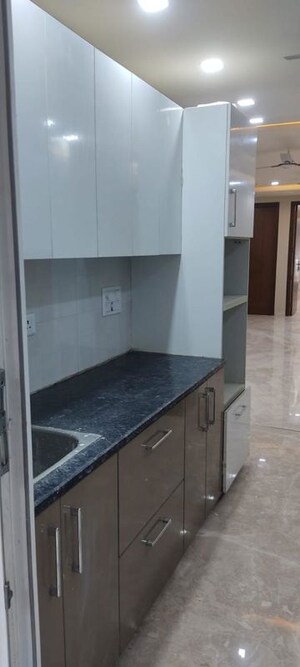 Kitchen in 3 BHK Builder Floor at Kailash Hills – for Sale