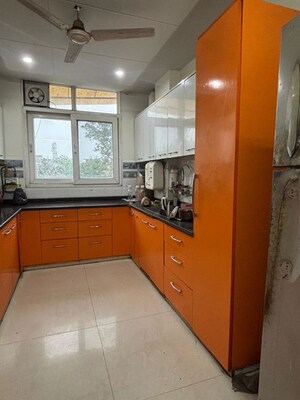 Kitchen in 3 BHK Builder Floor at Malviya Nagar – for Rent