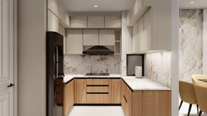 Kitchen in 2.5 BHK Apartment at Urbtech Hilston, Sector 79 – for Rent