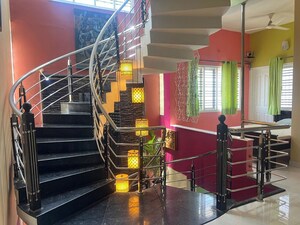 Staircase in 3 BHK Penthouse at Inclover Dazzel, Kammanahalli – for Rent