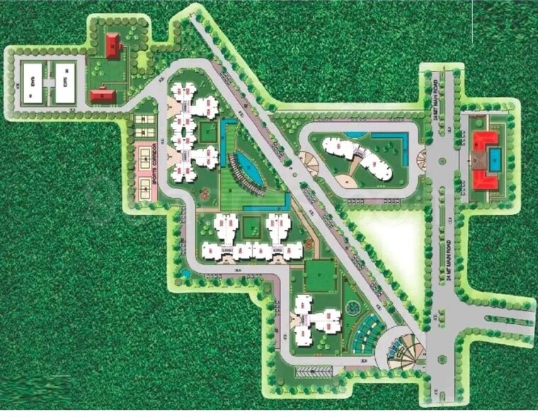 Master Plan, supertech-araville 3 Bedroom 2215 Sq.Ft. Apartment In Sector 79 Gurgaon 10157547