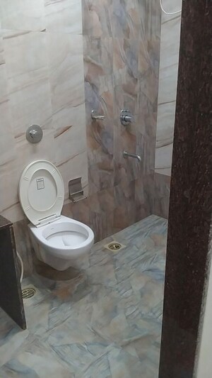 Bathroom in 3 BHK Apartment at Asmita Sand Dunes, Malad West – for Rent