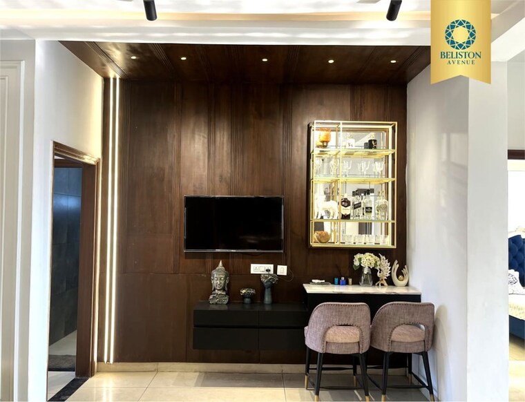 Living Room, gvt-beliston-avenue 3 Bedroom 1800 Sq.Ft. Apartment In Dhakoli Zirakpur 10157619